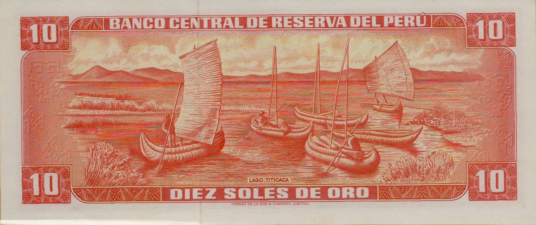 Peru 10 1968 UNC P-93